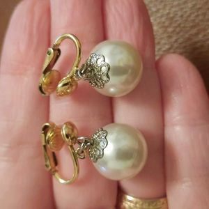 Vintage clip on earrings